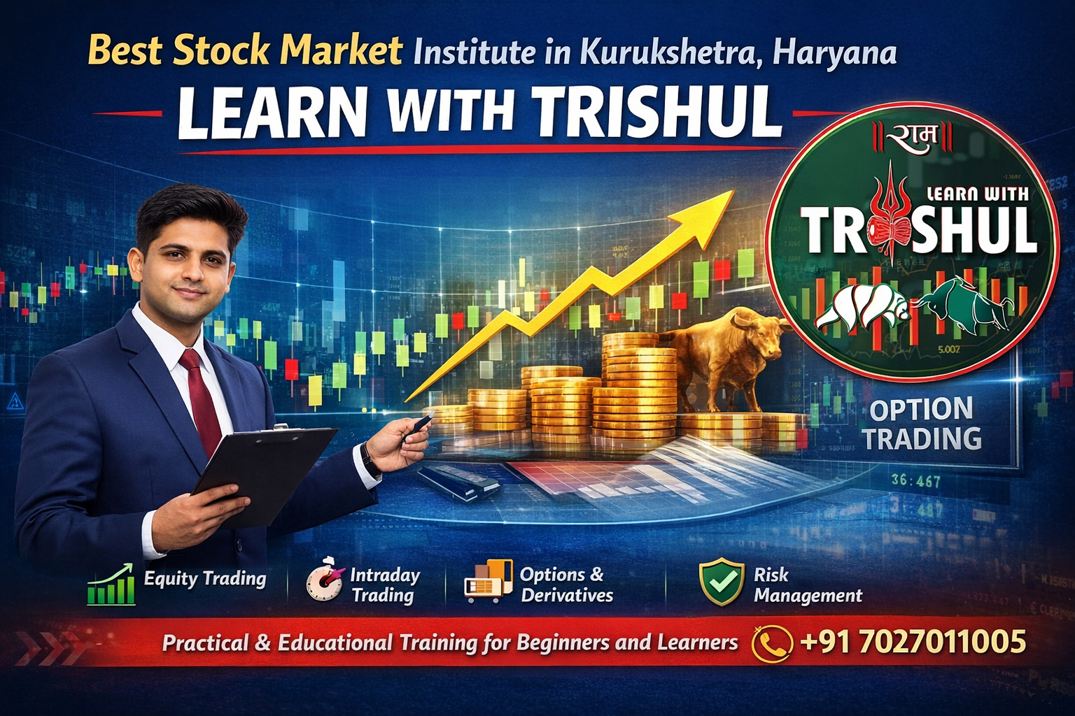 Learn With Trishul – Stock Market Learning Institute in Kurukshetra, Haryana offering courses in equity, intraday and options